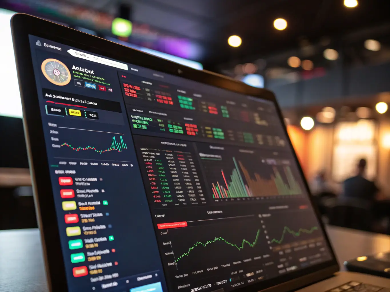 A screenshot of the Algo Bullets arbitrage bot interface, highlighting real-time price discrepancies between different cryptocurrency exchanges.